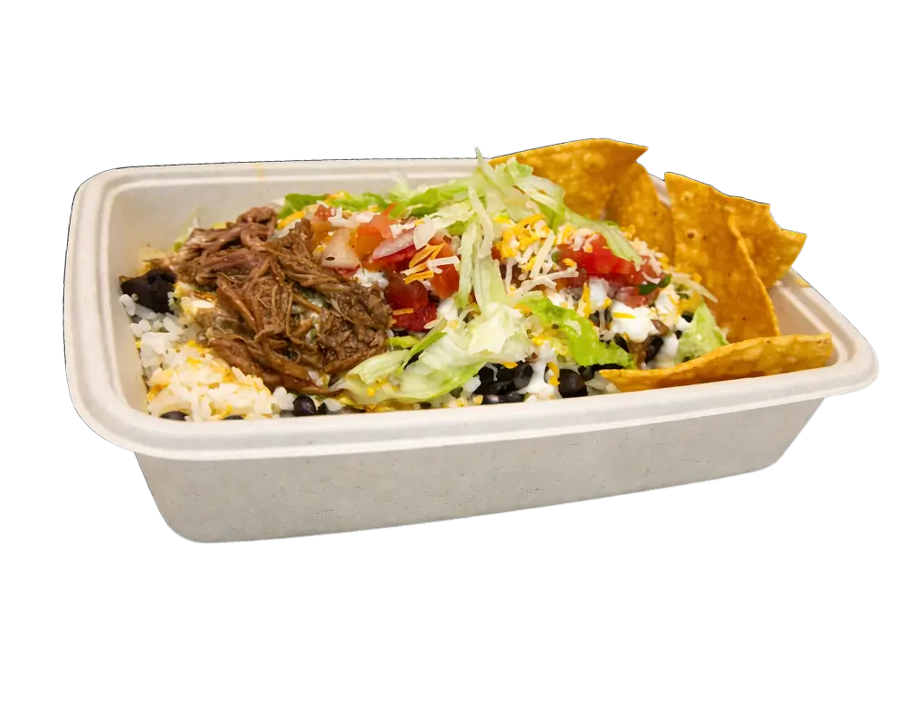 Open Birria Burrito Shredded Beef