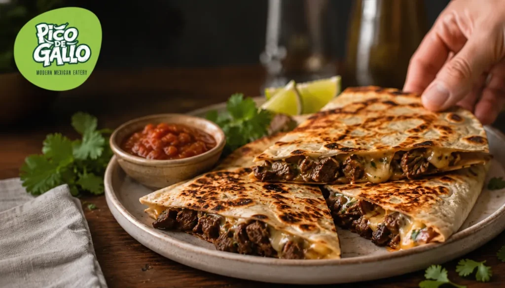 authentic mexican beef quesadilla