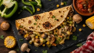 Chicken vs Beef vs Bean: How to Choose Your Quesadilla Filling at Pico De Gallo 4 Vegetarian bean-style quesadilla filling with sautéed vegetables at Pico De Gallo